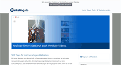 Desktop Screenshot of marketing.de