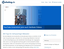 Tablet Screenshot of marketing.de