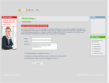 Tablet Screenshot of marketing.at