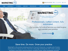 Tablet Screenshot of marketing.pro